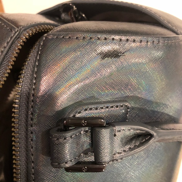 Tory Burch Robinson Hologram Middy Satchel - Picture 5 of 8